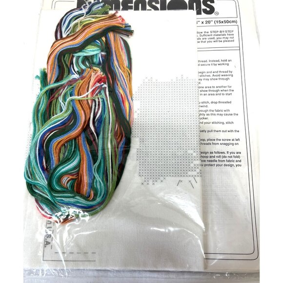 Dimensions Stamped Cross Stitch Kit Four Seasons Birds 10" x 24" Embroidery Stam - Picture 4 of 4